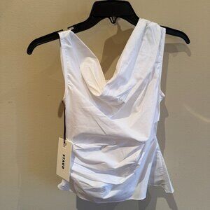STAUD Phare Top NWT White Poplin | Size 4 | Retail $195